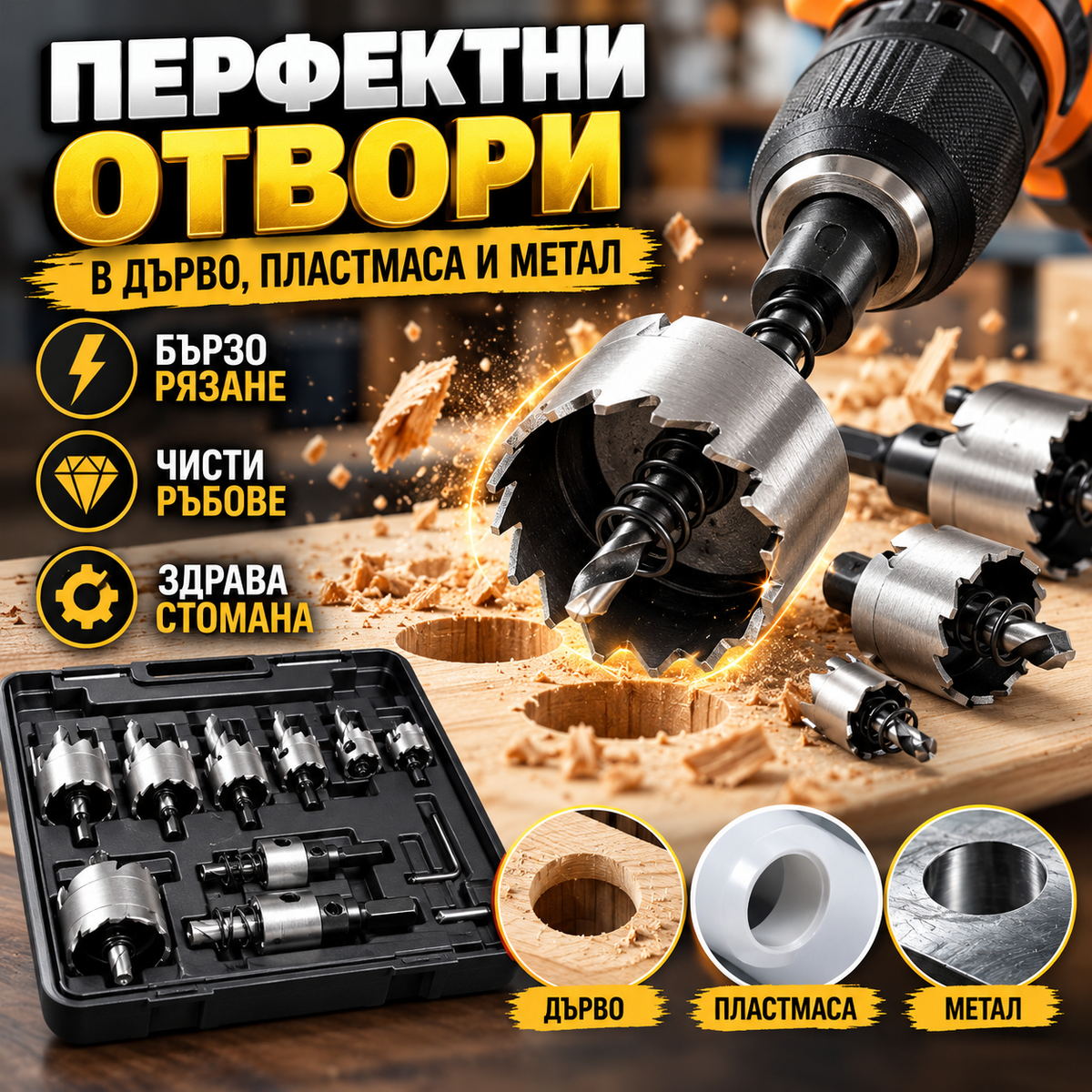 Комплект Стоманени Свредла DrillBits™